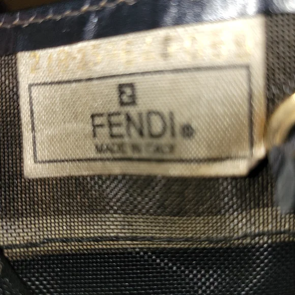 💝SALE!!! FENDI Black mesh small tote - Picture 4 of 6